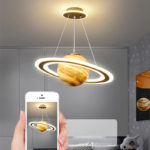 Suspension LED pour chambre d’enfant, 50 cm, Venus et Jupiter, planète, contrôle via APP ou télécommande – Image 3