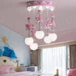 Plafonnier LED pour chambre d’enfant, 45cm, Carrousel de Licornes, dimmable, contrôle via APP ou télécommande – Image 4