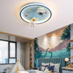 Plafonnier LED pour chambre d’enfant, 48 cm, astronaute dans l’espace, contrôle via APP ou télécommande – Image 10