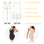 Combinaison de compression, lève-fesses, contrôle du ventre, amincissant, grandes tailles – Image 7
