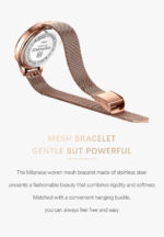 Montre-bracelet à Quartz pour femme, en acier inoxydable, analogique – Image 7