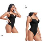 Body de contrôle avec soutien-gorge, sans couture, entraîneur de taille, vêtement amincissant – Image 7