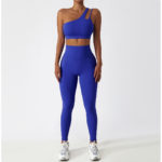 Ensemble de fitness 2 pièces, top et legging taille haute, sans couture, anti boulochage, anti-rétrécissement et respirant – Image 11