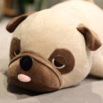 Peluche de chien Carlin couché, doux et confortable, de 50 à 90 cm – Image 6