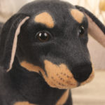 Peluche de chien Rottweiler réaliste, doux et mignon, de 25 à 70 cm – Image 6