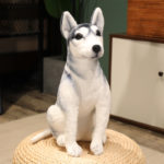 Peluche de chien Husky réaliste, doux et mignon, de 30 à 90 cm – Image 6