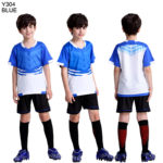 Ensemble maillot et short de football pour enfant à personnaliser, séchage rapide et respirant – Image 13