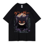 T-Shirt en coton imprimé, manches courtes, Pokemon Gengar – Image 2