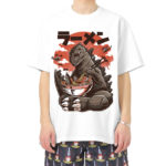T-Shirt en coton imprimé, manches courtes, Godzilla – Image 2
