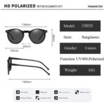 Lunettes de soleil polarisées, rondes, rétro, UV400 – Image 6
