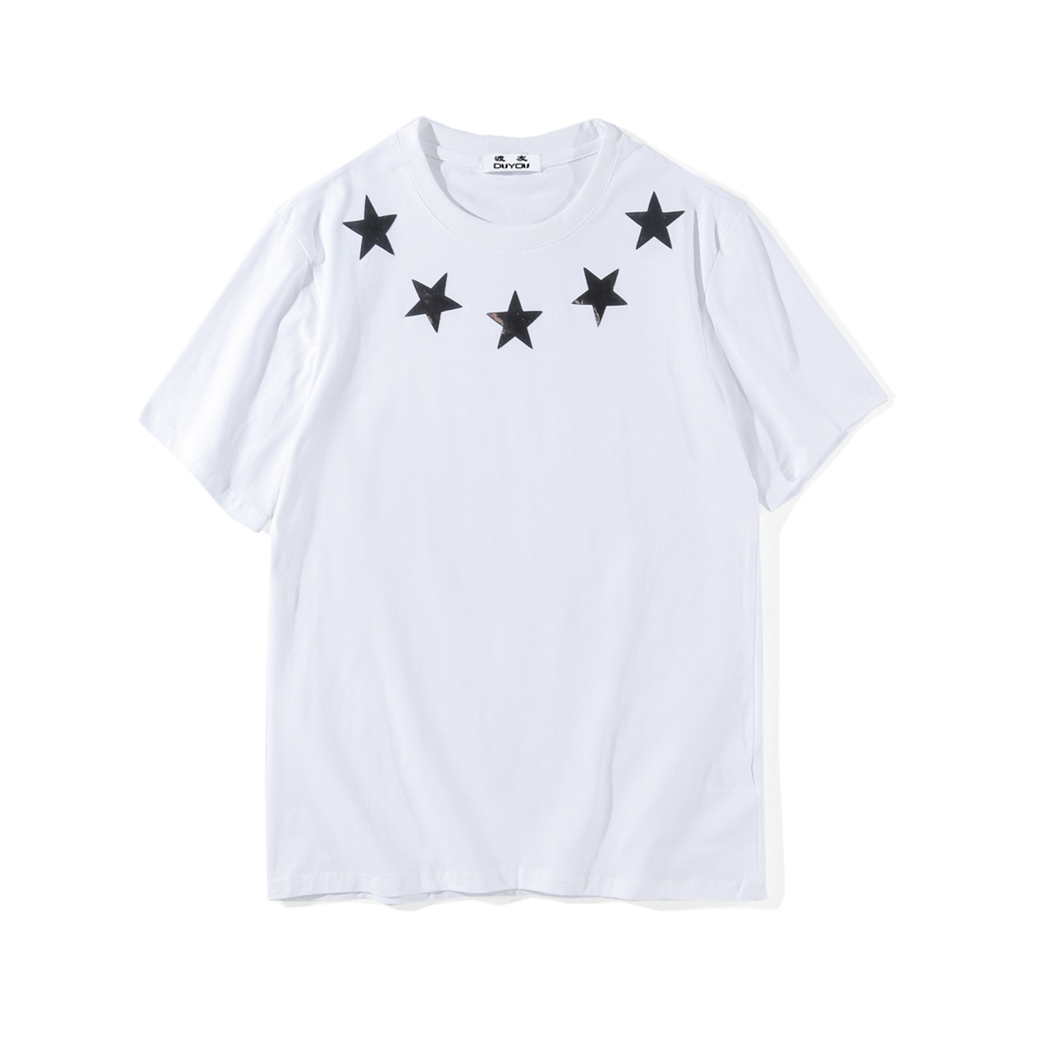 T-Shirt en coton imprimé, col rond, Les étoiles
