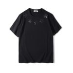 T-Shirt en coton imprimé, col rond, Les étoiles – Image 2