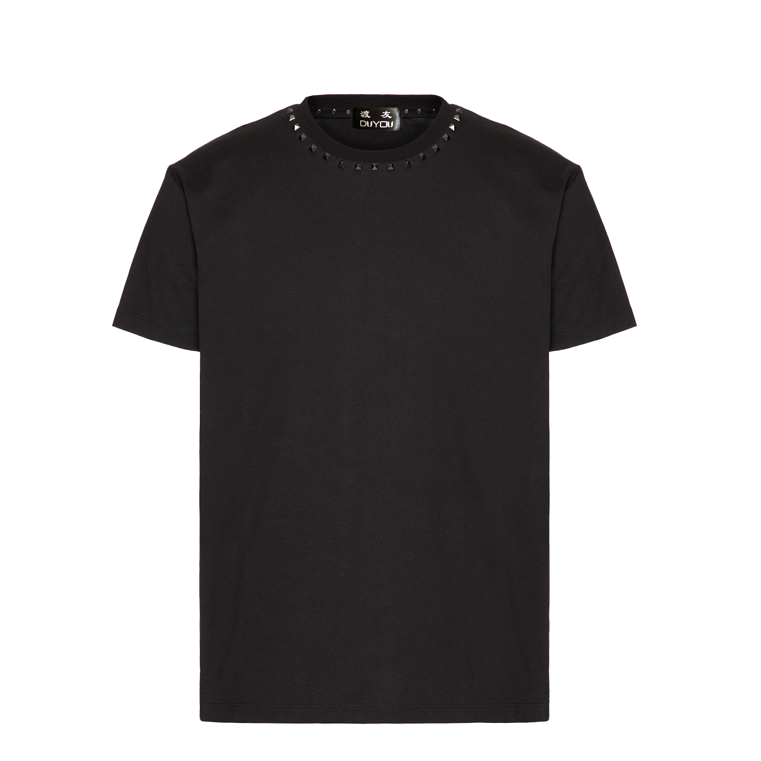 150371-ymv6e4.jpg T-Shirt en coton imprimé, col rond, Rockstud – Image 1