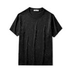 T-Shirt en coton imprimé, col rond, Cosmos