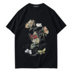 T-Shirt en coton imprimé, col rond, Vulcain