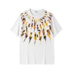 T-Shirt en coton imprimé, col rond, Flamme Coup de Foudre – Image 2