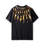 T-Shirt en coton imprimé, col rond, Flamme Coup de Foudre – Image 4