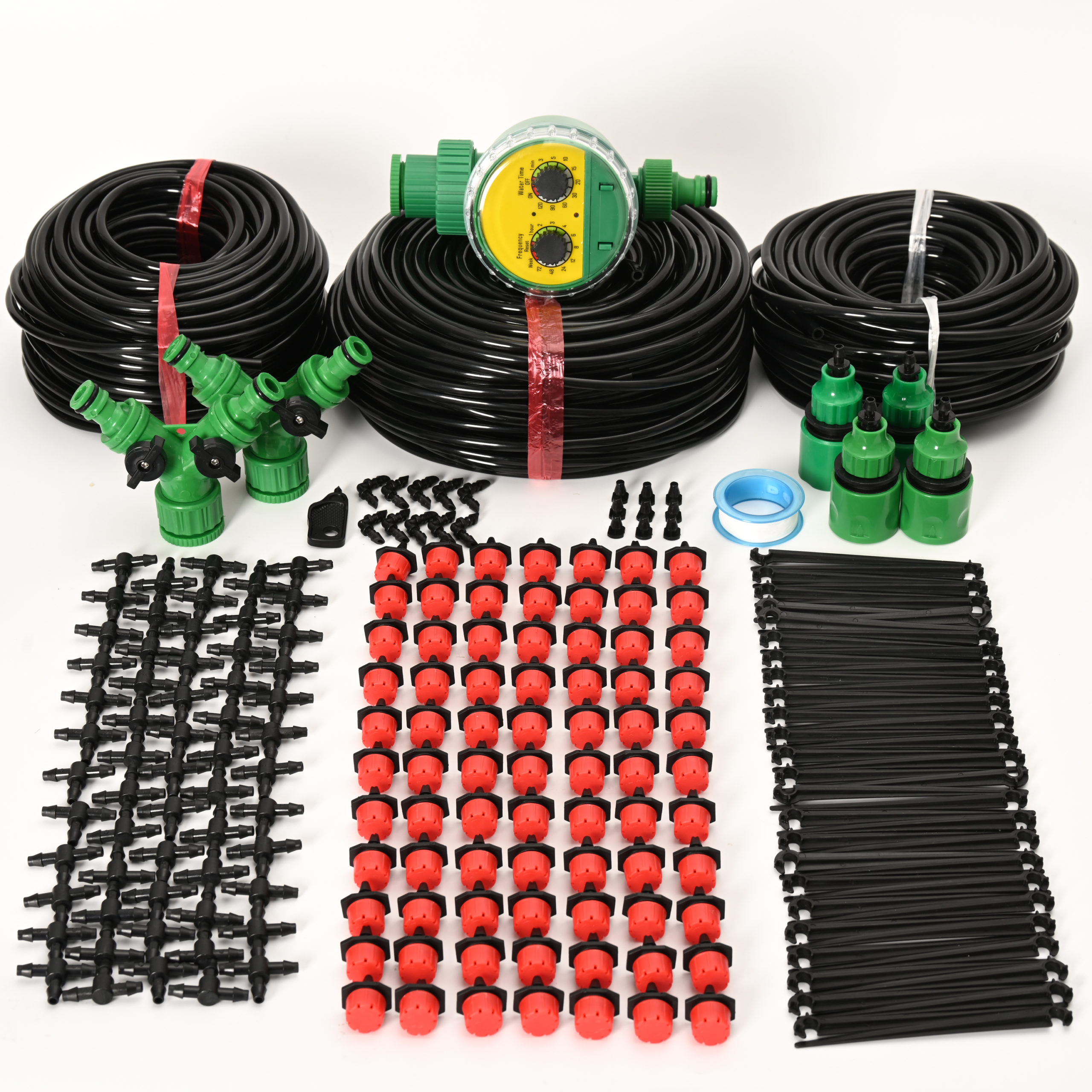 Système d'irrigation automatique avec minuterie, goutte à goutte, de 5 à 50 m