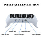 Mini clavier pour manette de jeu PS5, Bluetooth, avec prise audio 3.5 mm, Playstation 5 – Image 4