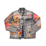 Veste en Denim, Maison Noir, imprimée Dragon sur l'ensemble