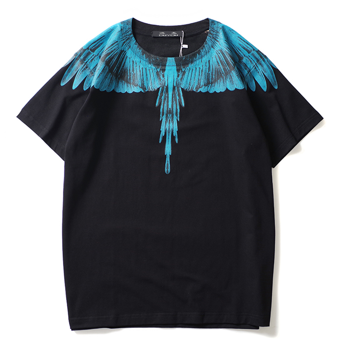 151397-2x7fnf.jpg T-Shirt en coton imprimé, col rond, Aigle royal – Image 1