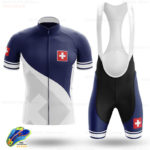 Ensemble maillot et short de cyclisme pour homme, respirant, séchage rapide, Suisse – Image 3