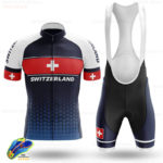 Ensemble maillot et short de cyclisme pour homme, respirant, séchage rapide, Suisse – Image 4