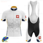 Ensemble maillot et short de cyclisme pour homme, respirant, séchage rapide, Suisse