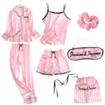 Ensemble 7 pièces, pyjama pour femme, vêtements de nuit – Image 9