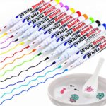 Ensemble de feutres magiques et cuillère en céramique, dessins flottants à l'eau, 8 à 12 couleurs