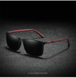 Lunettes de soleil retro, polarisées, anti-éblouissement, anti-rayonnement, UV400 – Image 3