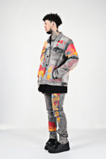 Veste en Denim, Maison Noir, imprimée Dragon sur l'ensemble – Image 6