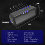 Enceinte Bluetooth portable, Wake 1983, 50W RMS, étanche IPX7, haute puissance – Image 10
