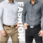 Lot de 2 ceintures en cuir pour homme, à boucle automatique, de 115 à 135 cm – Image 2