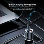 Chargeur rapide pour voiture 100W, USB 3.0 C, QC PD, pour iPhone 14, Samsung, ordinateur portable et tablette – Image 2