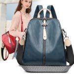 Sac à dos en cuir souple, à bandoulière, résistant à l'usure et étanche – Image 3
