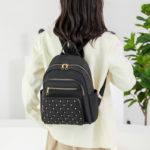Sac à dos en nylon, grande capacité, multiples poches de rangement – Image 3