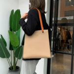 Sac à main et bandoulière en cuir, fourre-tout de styliste, à poignée supérieure – Image 4