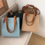 Sac à main et bandoulière en cuir, fourre-tout de styliste, à poignée supérieure – Image 5