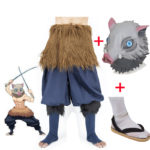 Costume de Cosplay, Demon Slayer, Kimetsu no Yaiba, Inosuke Hashibira, déguisement complet
