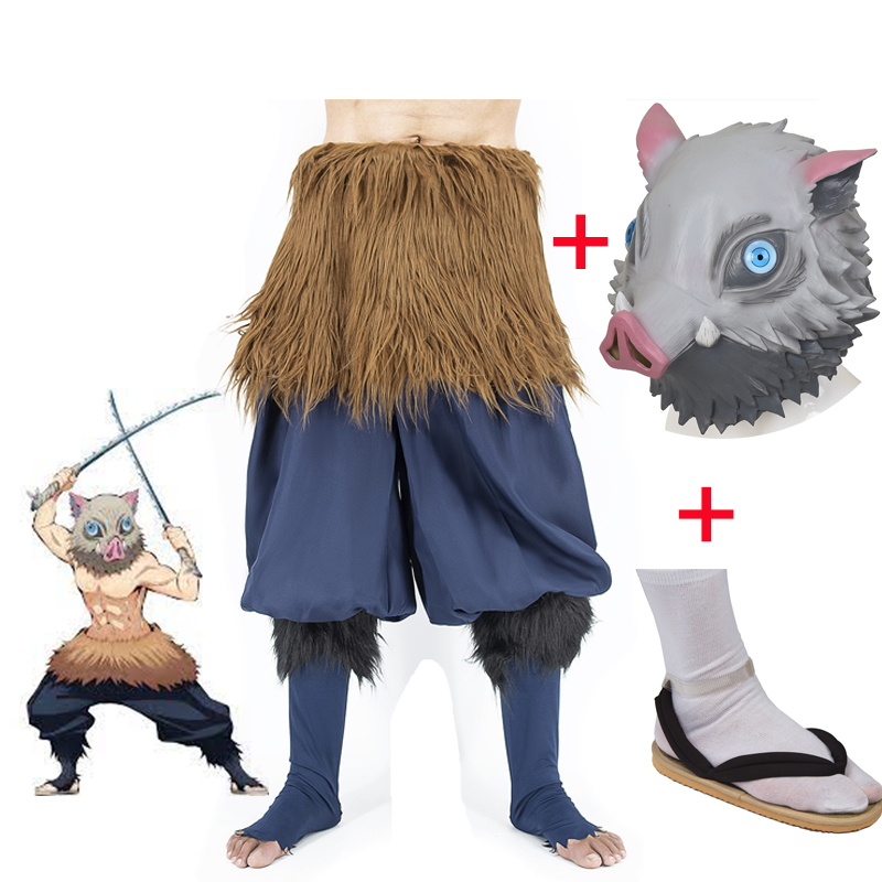 Costume de Cosplay, Demon Slayer, Kimetsu no Yaiba, Inosuke Hashibira, déguisement complet
