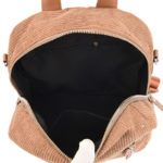 Sac à dos et trousse en velours côtelé, grande capacité – Image 8