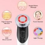 Appareil de lifting du visage 7 en 1, RF, micro-courant, rajeunissement, masseur facial à LED, luminothérapie – Image 6
