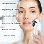 Appareil de lifting du visage 7 en 1, RF, micro-courant, rajeunissement, masseur facial à LED, luminothérapie – Image 2