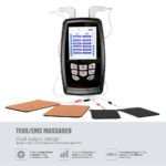 Stimulateur musculaire électrique à basse fréquence, 12 Modes, TENS, EMS, physiothérapie infrarouge – Image 4