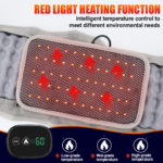 Ceinture gonflable chauffante infrarouge, vibration, masseur de décompression, charge USB, affichage LED – Image 5