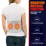 Ceinture gonflable chauffante infrarouge, vibration, masseur de décompression, charge USB, affichage LED – Image 6