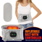 Ceinture gonflable chauffante infrarouge, vibration, masseur de décompression, charge USB, affichage LED – Image 2