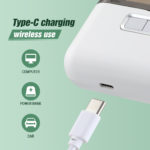 Coupe-ongles électrique 2 en 1 avec lumière LED, broyeur automatique, soins des ongles – Image 5