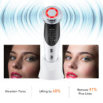Appareil de lifting du visage 7 en 1, RF, micro-courant, rajeunissement, masseur facial à LED, luminothérapie – Image 4
